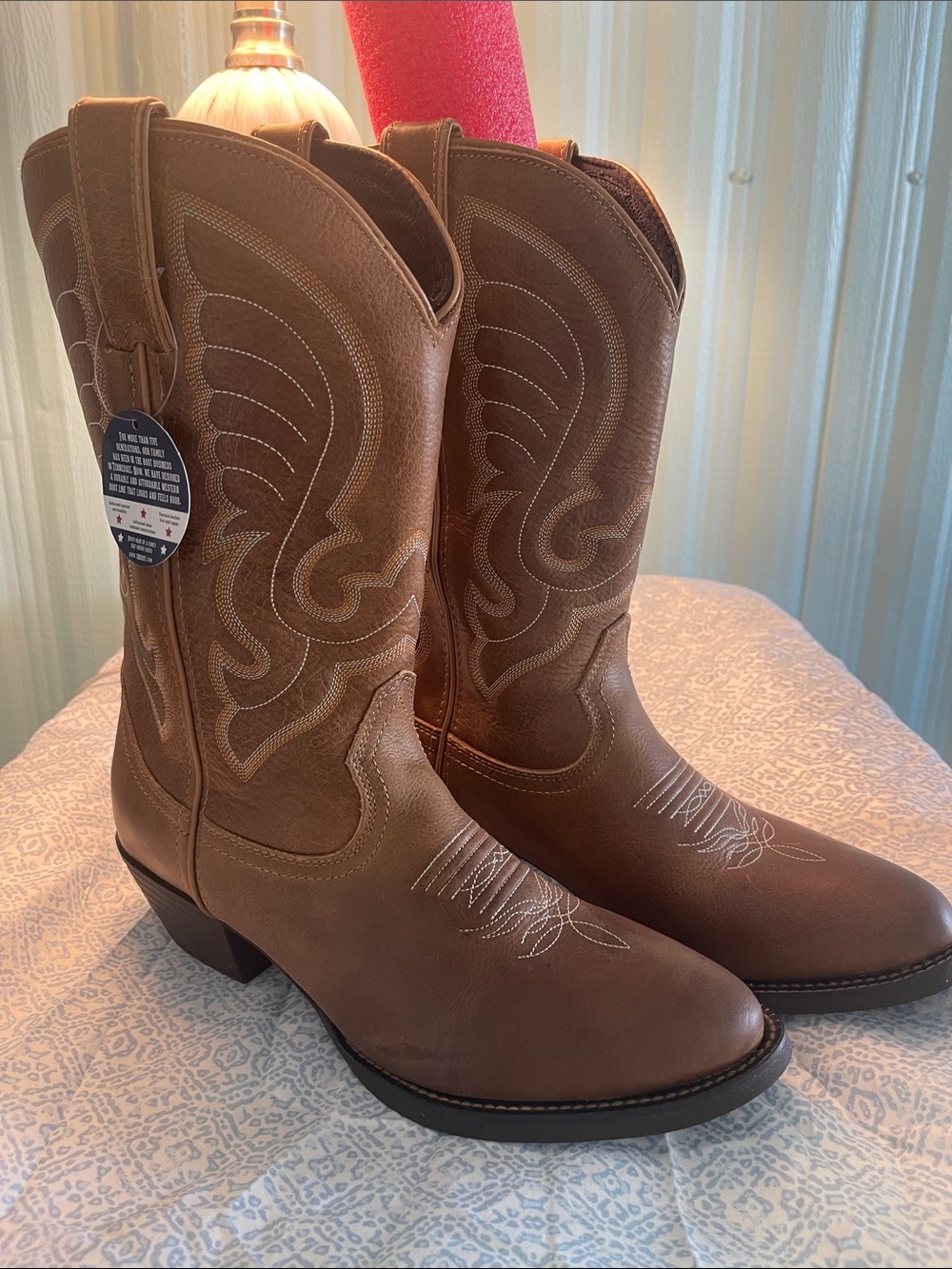 Tennessee Boot Co. Classic Brown Western Cowboy boots NEW 9.5